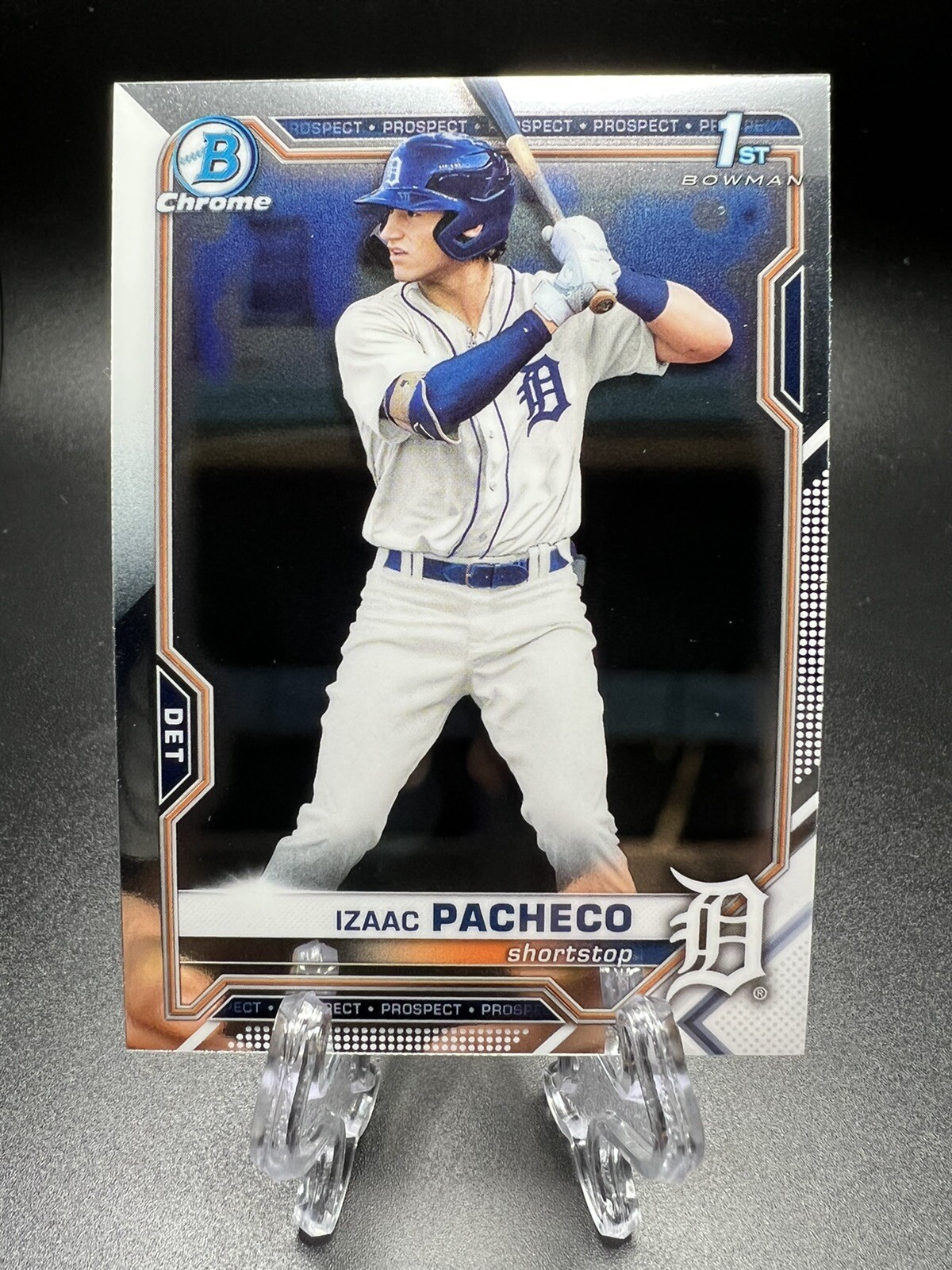 2021 Bowman Chrome Izaac Pacheco 1st Bowman Detroit Tigers #BDC-46