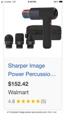Sharper Image Power Percussion PRO  Hot Cold Percussion Massager NEW