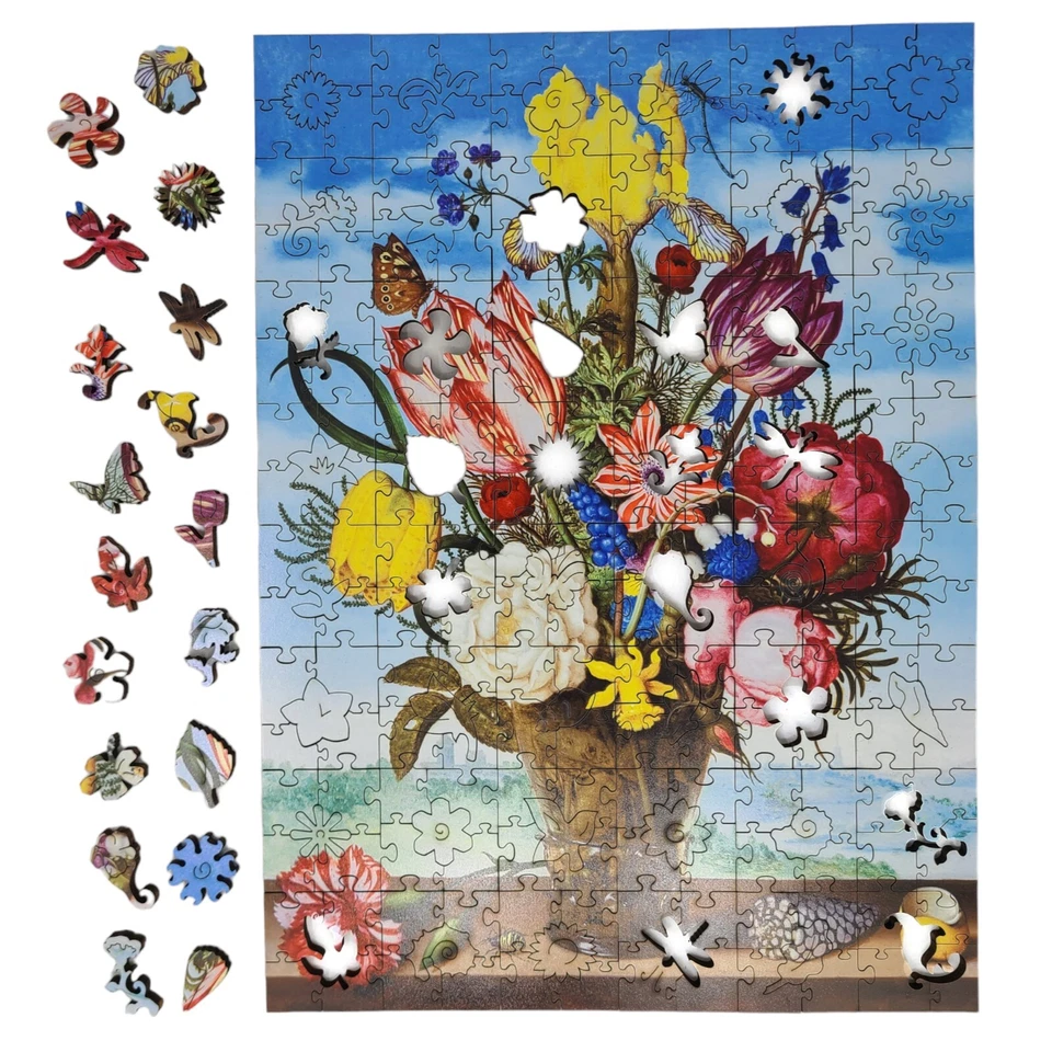 Wooden Jigsaw Puzzle for Adults by FoxSmartBox - 240 Pieces - Bouquet of Flowers - Image 2 of 4
