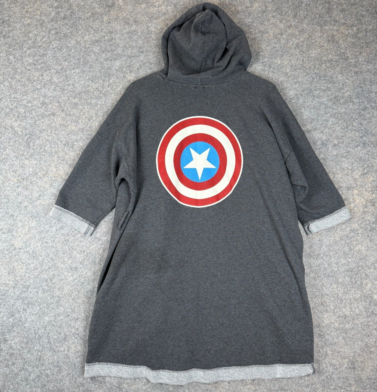 Disney Her Universe Marvel Captain American Open Cardigan Sweater Robe Women 1/2