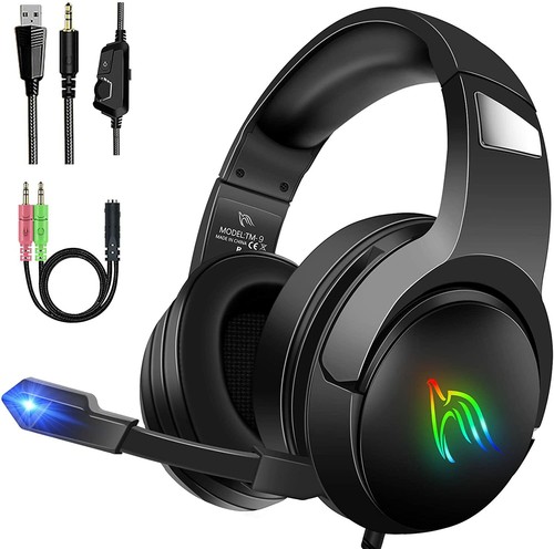 Gaming Headset Compatible With PS4 PC 