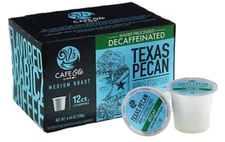CAFE Olé by H‑E‑B Medium Roast Decaf Texas Pecan Coffee Single Serve Cups 12CT