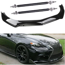 Front Bumper Lip Splitter Spoiler Strut Rods Body Kits For Lexus IS250