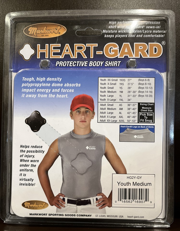 Markwort HeartGard Youth Medium YM Boys 1416 Baseball Protective Body
