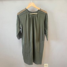 NEW Garnet Hill Luna Lace-Inset Knit Dress- Sz. S. Lyocell