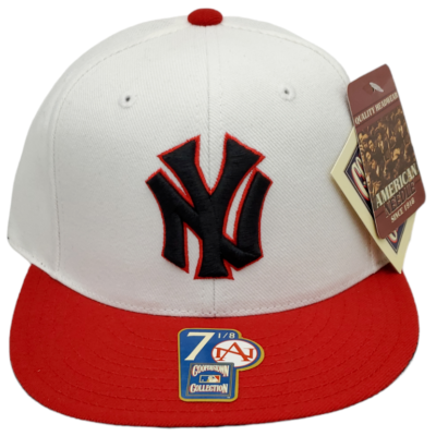 New York Yankees Fitted Hat Cooperstown Collection White/Red B2 | eBay