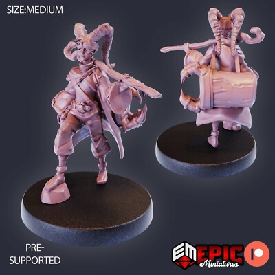 Warlock Apprentice C Epic Miniatures Monster RPG D&D Pathfinder 3D Print Chaos
