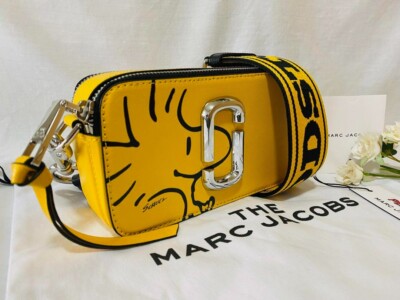 Marc Jacobs x Peanuts Snoopy Woodstock Camera Snapshot Bag Yellow PVC