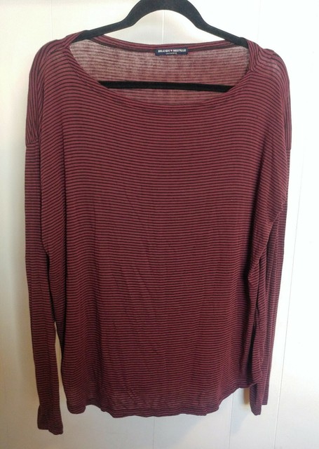 brandy long sleeve black top