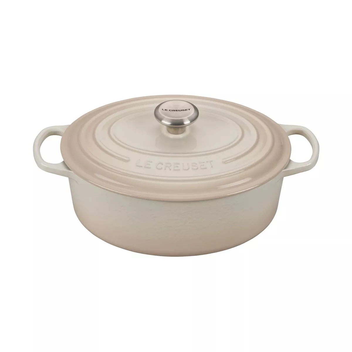 Le Creuset Signature Cast Iron 5-Quart White Oval Dutch Oven