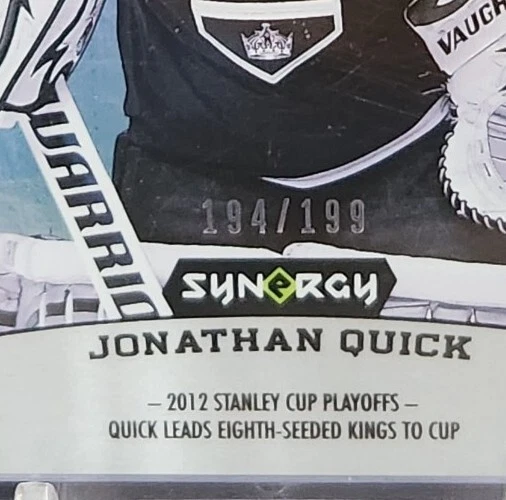 2018-19 Synergy Postseason Perfection Green #PS-10 Jonathan Quick /199 - Image 3 of 3