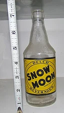Vintage Snow Moon squat ACL soda bottle Fall River Mass