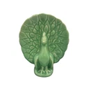 Vintage Wall Pottery  McCoy Green Peacock Vase Art Decoration
