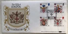 GB QEII 1984 Heraldry Amoral Bearings Benham Silk FDC City Of London SHS