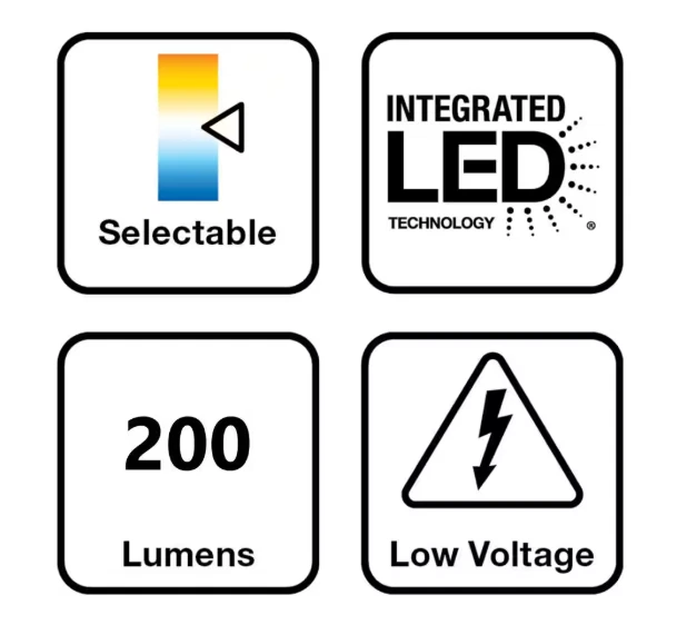 Hampton Bay (4-Pk) 20-Watt Outdoor Landscape Flood Black Adjustable Light Color - Image 4 of 4