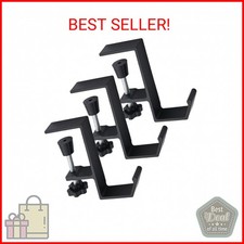 3 Pack Under Desk Mount Bag Holder Hook Clamp,Headphone Holder Backpack Hook,Des