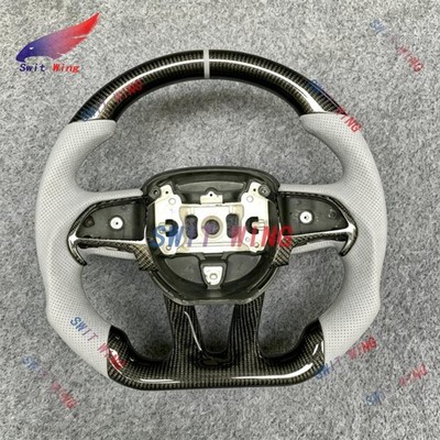 For Dodge Challenger Hellcat 2015-2021 Real Carbon Fiber Steering Wheel