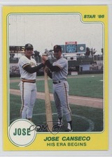 1986 Star Jose Canseco Jose Canseco Will Clark 02s4