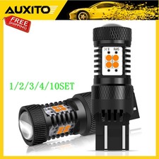 For RAM 2500 2019-2022 7443 LED Front Turn Signal Bulbs Amber Super Bright 2/10x