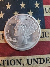 1 oz Silver Round - Mercury Dime