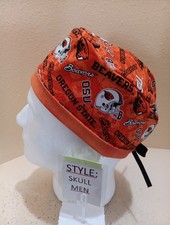 Oregon State Beavers OSU Men's Skull/Chemo Surgical Scrub Hat/Cap Handmade