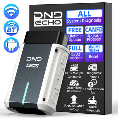 DND ECHO Bidirectional OBD2 Scanner All System Diagnostic Tool ABS SRS Oil Brake