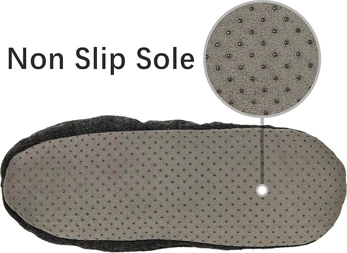 Men’s Fuzzy Slipper Socks with Grippers, Non-Slip House Socks, Xmas Gift - Image 3 of 4