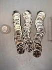 1960P WASHINGTON QUARTER 90% SILVER CH. BU BRILL UNC 40 COIN ROLL TYPE B REVERSE