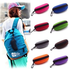 1Pc Zipper Eye Glasses Box Sunglasses Protect Hard Case Shell Clam Pouch US