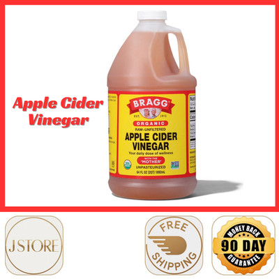 Bragg Organic Apple Cider Vinegar with the Mother, 64 fl oz - Raw and Unfiltered
