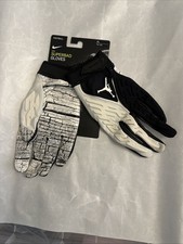 Nike Jordan Superbad 6.0 Football Gloves Size XL Black White
