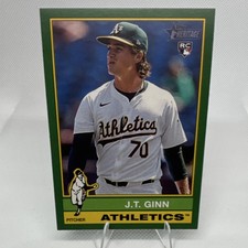 Topps Heritage Rookie J.T. Ginn #290 Oakland Athletics  2024 Green Boarder 
