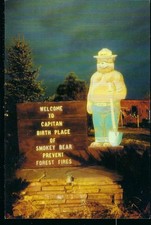 6 Smokey Bear Postal Card / Picture by Betty Joiner / 6 different Smokey Cancels