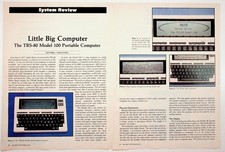 TRS-80 Model 100 Portable Computer Review Article BYTE Magazine May 1983