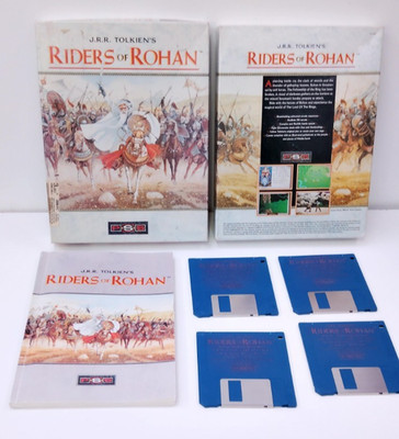 Tolkien Riders of Rohan 3.5 IBM Tandy PC Big Box Game Complete CIB 1991