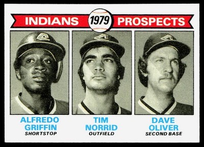 (Alfredo Griffin / Tim Norrid / Dave Oliver) 1979 Topps #705 RC