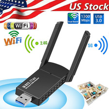USB 3.0 Wireless WIFI Adapter 1300Mbps Long Range Dongle Dual Band Network lot