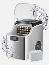 Countertop Ice Cube Maker Machine 22kg Daily Yield Self-Cleaning for Home Office
