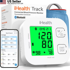 iHealth Track Smart Upper Arm Blood Pressure Monitor with 1 Count Pack of 1