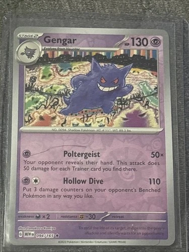 Gengar 094/165 - Scarlet Violet 151 Reverse Holo Rare NM Predicted PSA 9