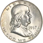 1957-D Franklin Half Dollar