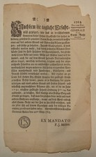 1763 German Document BAUM RECHT Tree Law EHRENBREITSTEIN Germany