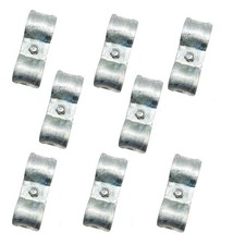 8 Set Chain Link Fence Panel Clamps for 1-3/8 Inch Cage Dog Kennel Panel Clamp
