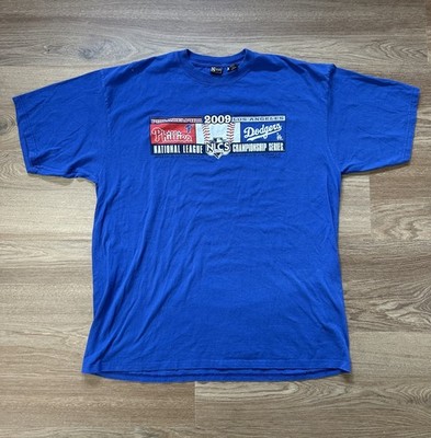 Philadelphia Phillies LA Dodgers Men s 2XL Tshirt MLB 2009 NLCS Championship 