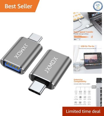 Dual USB C to USB 3.0 Adapters - Fast Data Transfer & Charging for MacBook
