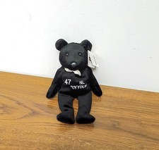 Salvino's Bammers Tom Glavine 47 Black Beanie Bear Plush NL CY YOUNG
