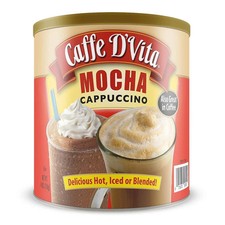 Caffe D’Vita Mocha Cappuccino 4 lb can (64 oz) Easy Delicious Holiday Beverage 9.50 per pound