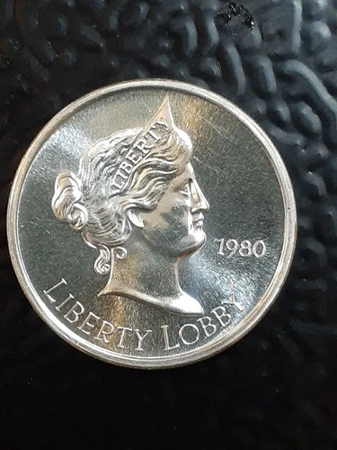 1980 Liberty Lobby - One Silver Eagle - 1 oz .999 Fine Silver Round BU GEM 👀