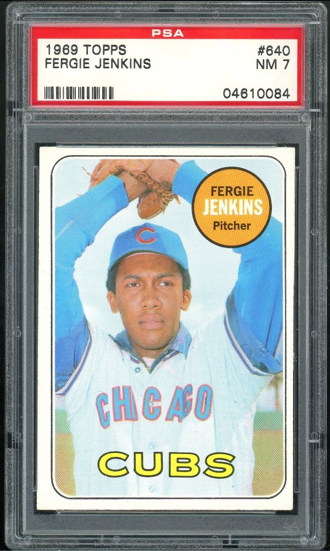 1969 Topps Fergie Jenkins PSA 7 Chicago Cubs #640