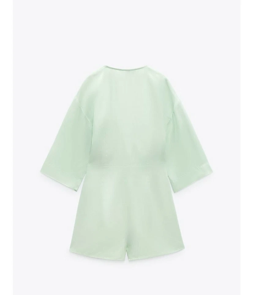 ZARA Overall Dress Jumpsuit Kleid mint GR M. Neu - Bild 3 von 4